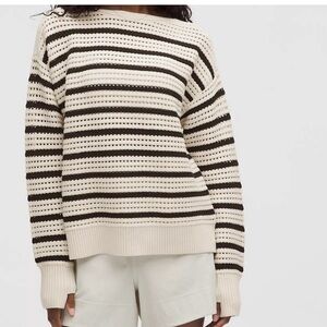 Lululemon Cotton Crochet Pullover